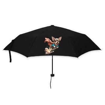 Super Dog Chihuahua Hero Cape Chi Chis Gift - Umbrella (small) - black - Front