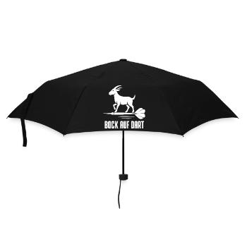 Ich habe Bock auf Dart - Regenschirm (klein) - Schwarz - Vorne