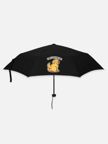Fluffy butt – Cute dog with fluffy buttocks - Umbrella (small) - black