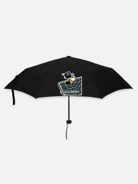 F1 accident - funny pun - Umbrella (small) - black