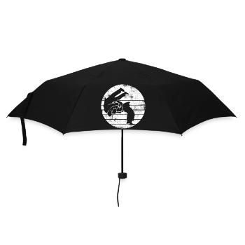 Judoka Drawing - Umbrella (small) - black - Front