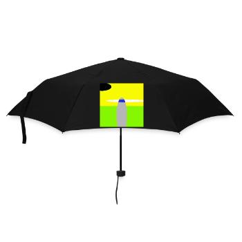 Space Landscape - Umbrella (small) - black - Front