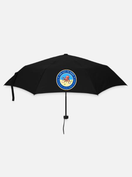 Octopuses have three hearts - Umbrella (small) - black