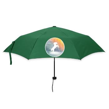 Licorne mystique dans la forêt enchantée - Parapluie standard - vert bouteille - Devant