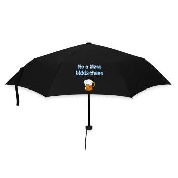 no a mass, bierglas, feste - Regenschirm (klein) - Schwarz - Vorne