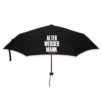 VIEIL HOMME BLANC Design - Parapluie standard - noir - Devant