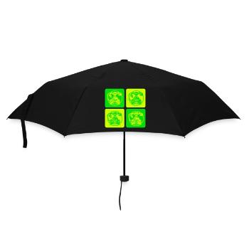 Retro Dial Phone - Umbrella (small) - black - Front