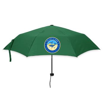 The blue whale is the largest animal - Umbrella (small) - bottlegreen - Front