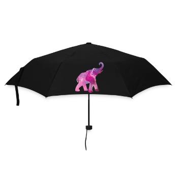 éléphant yoga motif couleur aquarelle énergie om fan - Parapluie standard - noir - Devant