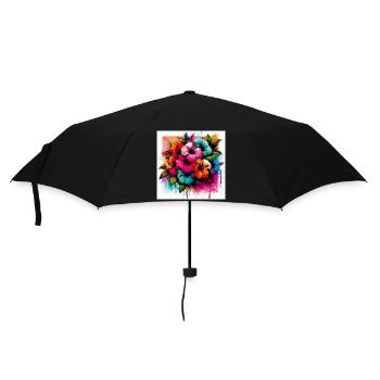 Hibiscus Flowers - Umbrella (small) - black - Front