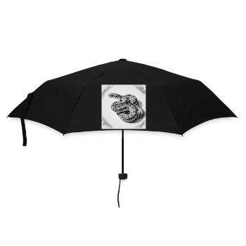 Black and White Scale Snake - Umbrella (small) - black - Front