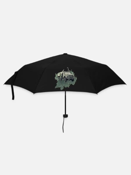 Legendärer Allrad-Klassiker - Regenschirm (klein) - Schwarz