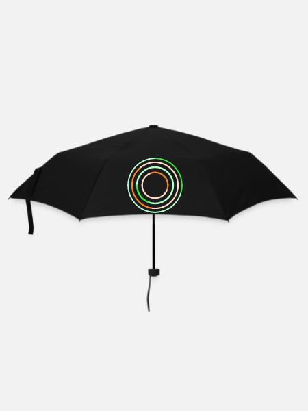 Abstract Circular Line Art Design - Umbrella (small) - black