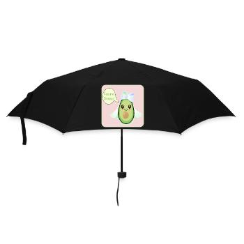 SÜSSE HOCHZEIT AVOCADO ZUKUNFT BRAUT - Regenschirm (klein) - Schwarz - Vorne