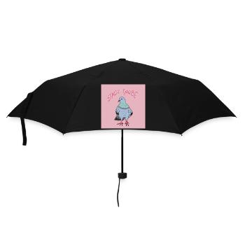 Conception d’illustration de pigeon de ville - Parapluie standard - noir - Devant