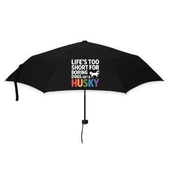 Funny Husky Shirt for Dog  - Umbrella (small) - black - Front