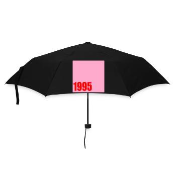 Geburtstag 1995 - Regenschirm (klein) - Schwarz - Vorne