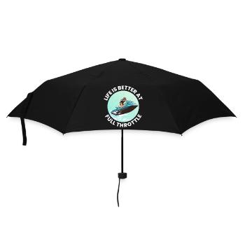 Life Is Better at Full Throttle Jet Ski  - Umbrella (small) - black - Front