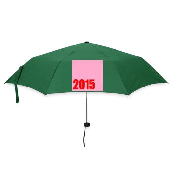 JAHRGANG 2015 Geburtstag - Regenschirm (klein) - Flaschengrün - Vorne
