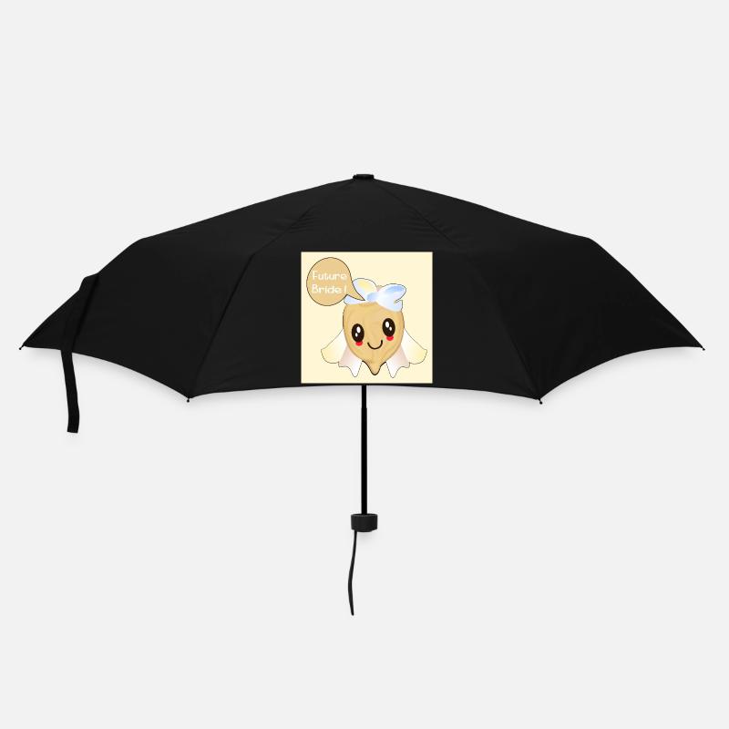 Kawaii Future Bride Kichererbse - Regenschirm (klein) - Schwarz