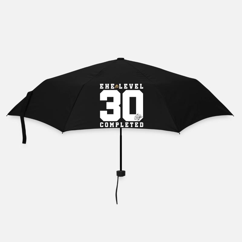 30th Wedding Anniversary - Umbrella (small) - black