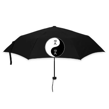 Yin Yang Kung Fu Symbol Design - Regenschirm (klein) - Schwarz - Vorne