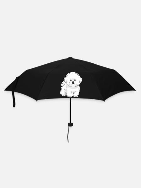 Bichon Mignon - Regenschirm (klein) - Schwarz