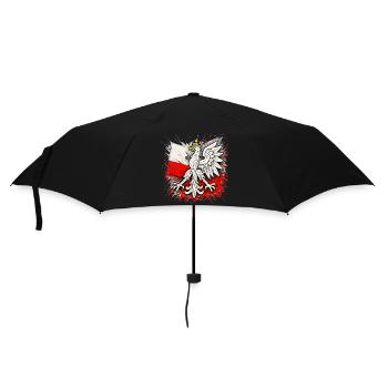 Pologne Polska aigle drapeau drapeau abstrait cadeau - Parapluie standard - noir - Devant