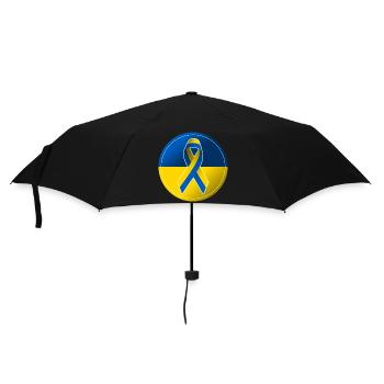 Solidarity Peace Ukraine Demonstration - Umbrella (small) - black - Front
