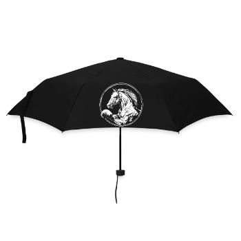 Cheval Boxer Boxe MMA - Parapluie standard - noir - Devant