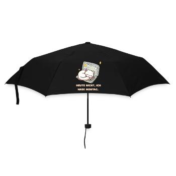 Not today, it's Monday - Umbrella (small) - black - Front