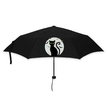 Black_cat-full_moon - Parapluie standard - noir - Devant