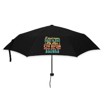 L’âge n’est qu’un chiffre T-shirt de motivation - Parapluie standard - noir - Devant