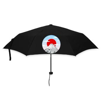 Mount Fuji Art Graphic - Umbrella (small) - black - Front