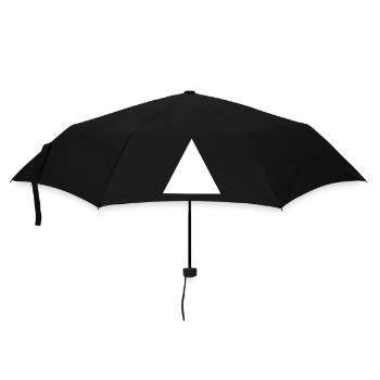 Abstract Geometric Triangle Composition - Umbrella (small) - black - Front