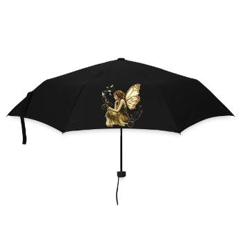 Noble fairy with butterfly wings - Umbrella (small) - black - Front