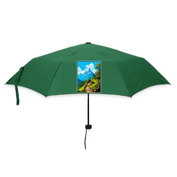 Poon Hill Nepal Snow Peak Trail Adventure - Umbrella (small) - bottlegreen - Front