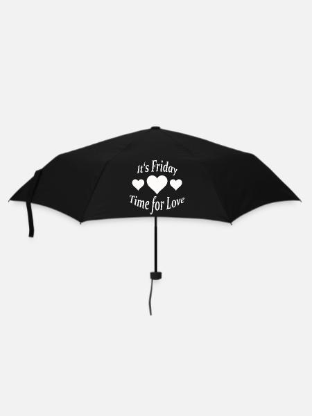 IT'S FRIDAY - Regenschirm (klein) - Schwarz