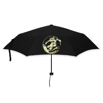 Snowboarder Silhouette - Parapluie standard - noir - Devant