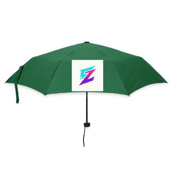 ZickZack Neon Gradient Logo - Regenschirm (klein) - Flaschengrün - Vorne