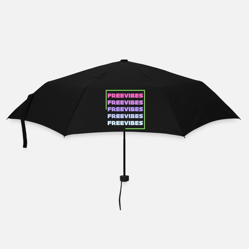 Freie Stimmung - Regenschirm (klein) - Schwarz