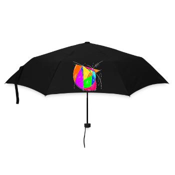 Colored Chaos Sign Art - Umbrella (small) - black - Front