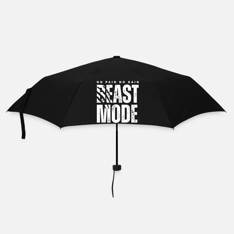 Mode Festin Pas de douleur Pas de gain - Parapluie standard - noir