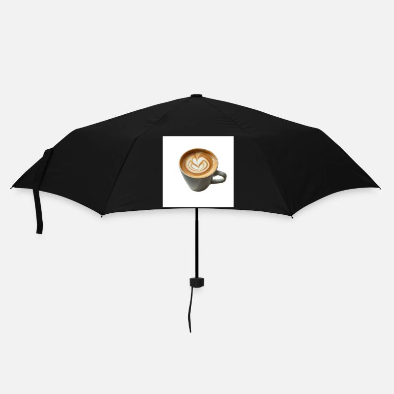 Latte Heart Art Mug Design - Umbrella (small) - black