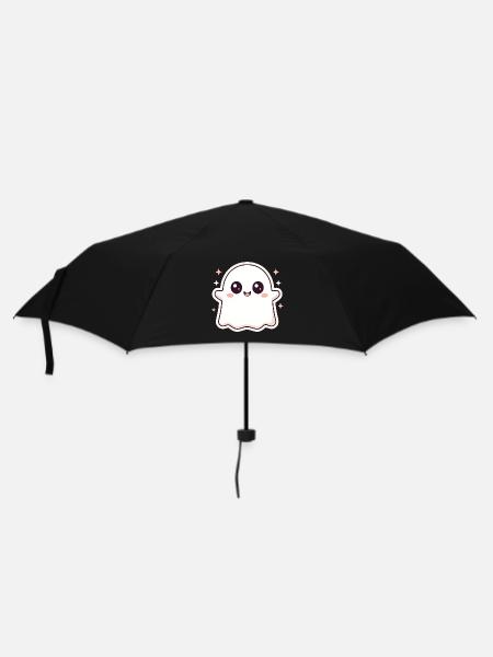 Kawaii Ghost with Glitter – Halloween Cute - Umbrella (small) - black