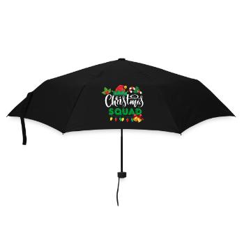 christmas squad. marry christmas - Umbrella (small) - black - Front