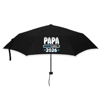 2026 Papa Loading – Cadeau pour le futur père - Parapluie standard - noir - Devant