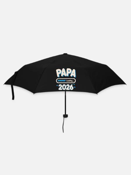 Papa Loading 2026 - Regenschirm (klein) - Schwarz
