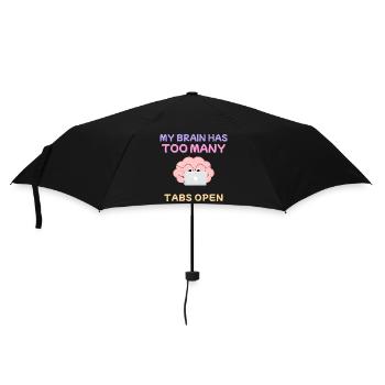 My Brain Has Too Many Tabs Open Design - Umbrella (small) - black - Front