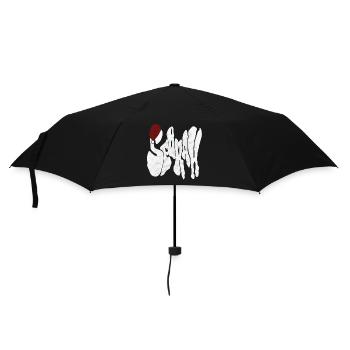 Savage "SEBRAH" Graffiti Font Marble - Umbrella (small) - black - Front